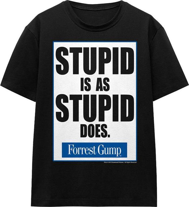 Produktbild Forrest Gump Stupid Is TShirt (S)