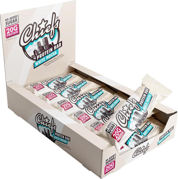 Produktbild Chiefs Protein Bar (Weisse Schokolade, 12 Stk., 660 g)