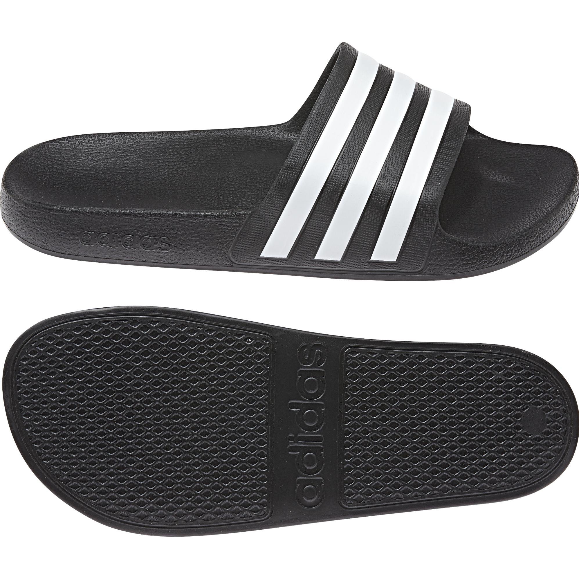 adidas, Herren, Hausschuhe, Adilette Aqua, Schwarz, (48 2/3)