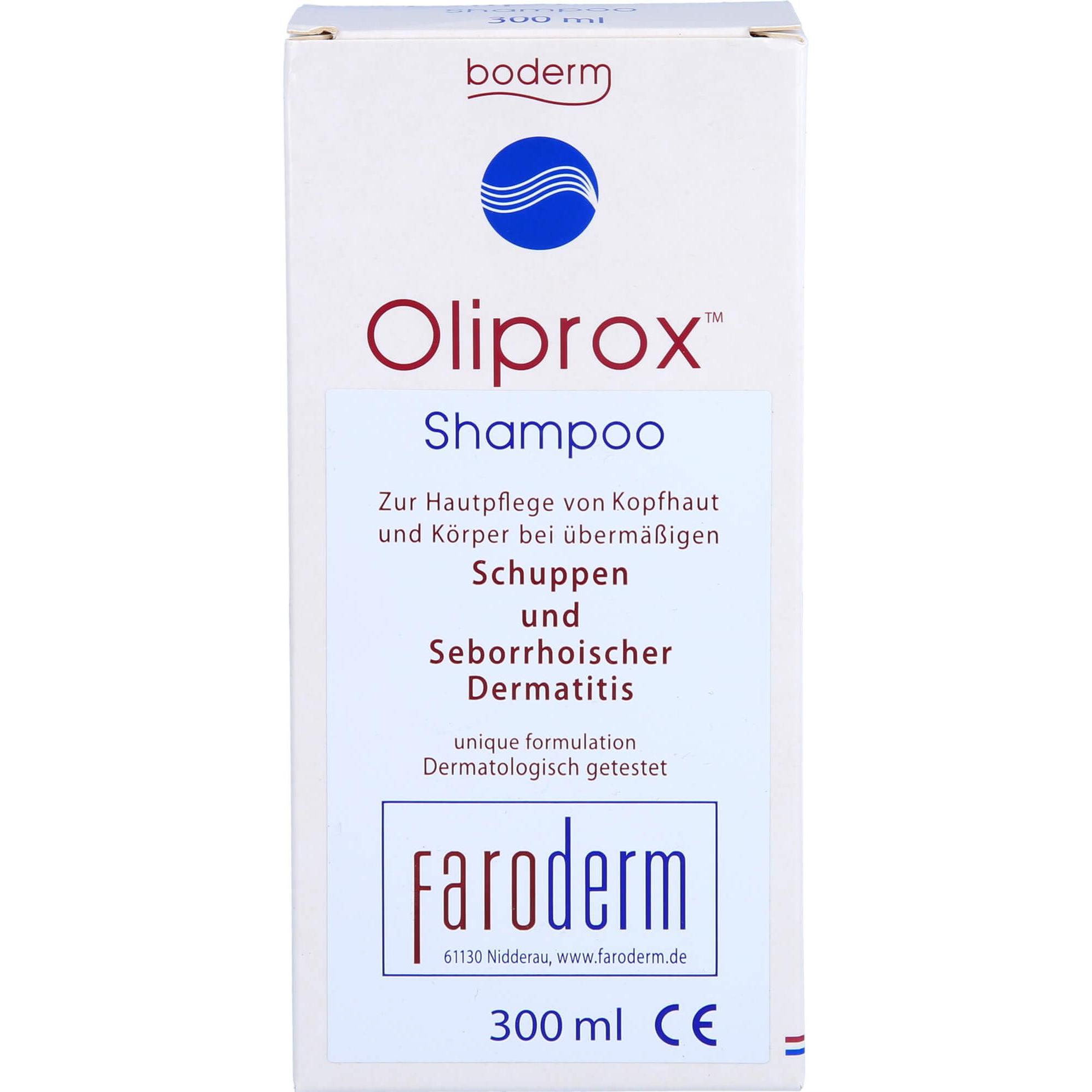 Thumbnail - Boderm, Shampoo, Oliprox Shampoo CE b. Schuppen u. seborrh. Dermat., 300 ml SHA (300 ml, Flüssiges Shampoo)