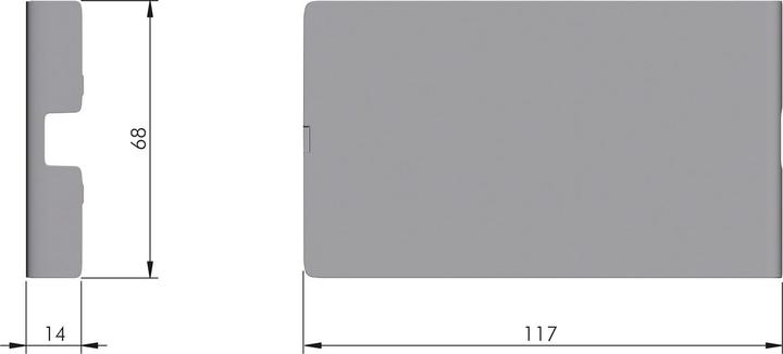 Actual product image Italiana Ferramenta Abdeckkappe für Kiaro easy,anth (1 pcs.)