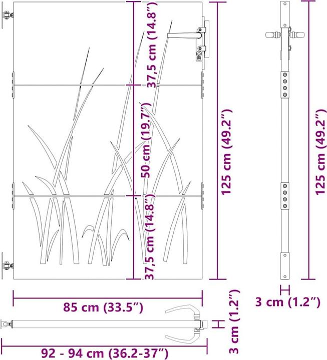Produktbild vidaXL Gartentor