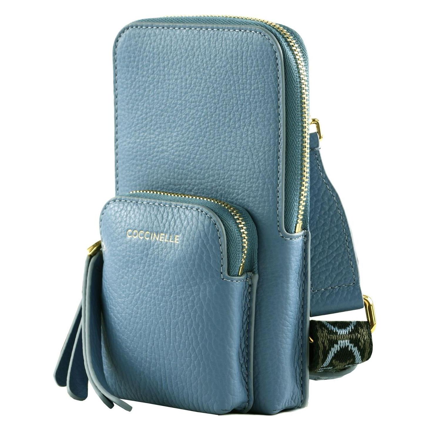 Coccinelle, Damen, Handtasche, Pixie Hi-Tech Phone Bag, Blau