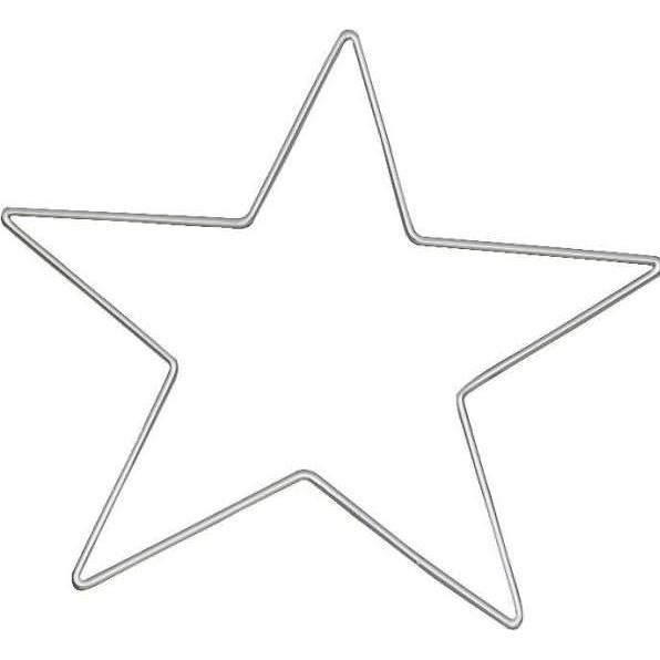 Knorr Prandell, Draht, Drahtstern 25cm silberfarben (0.25 m)