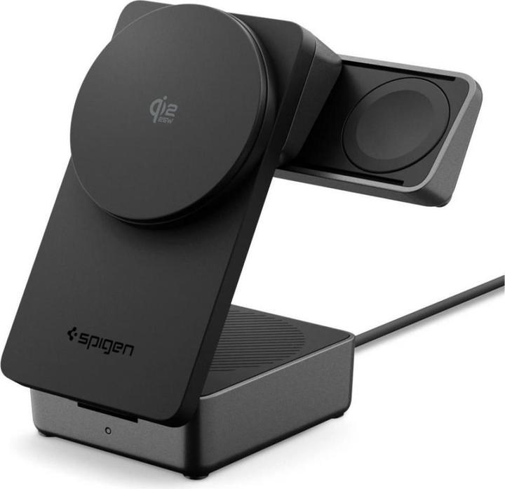 Spigen Ładowarka indukcyjna Essential EF323MQ 3w1 25W Qi2.2 MagSafe czarny (25 W)