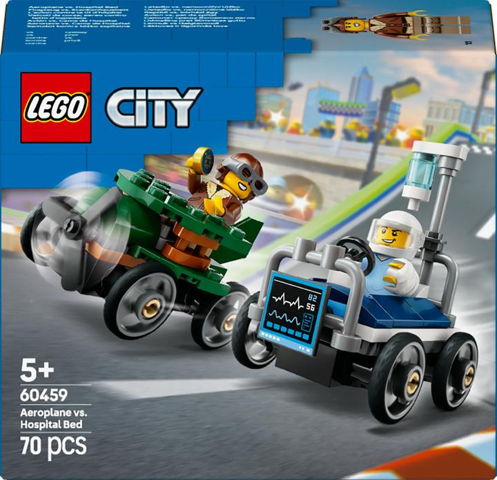 Produktbild LEGO Flugzeug vs. Krankenhausbett (60459, LEGO City)