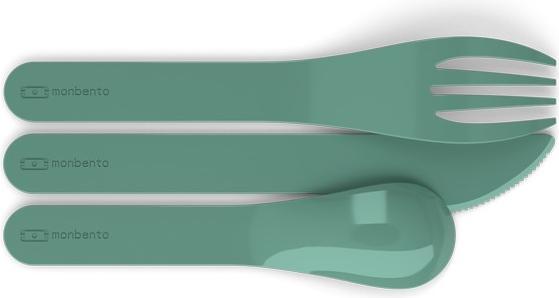 Produktbild Monbento Pocket Color Reisebesteck, Green Forest