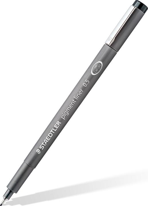 Actual product image Staedtler pigment liner 308 Fineliner (Yellow, Orange, Red, Fuchsia, Violet, Blue, Light blue, Light green, Green, Light brown, Brown, Grey, 12 x)
