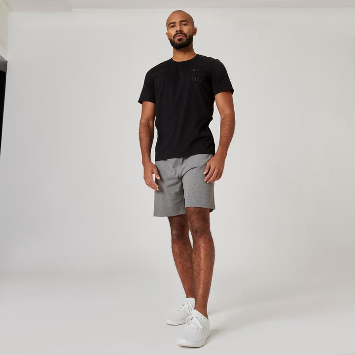 Produktbild Domyos Shorts Herren Baumwolle - grau (XXL)