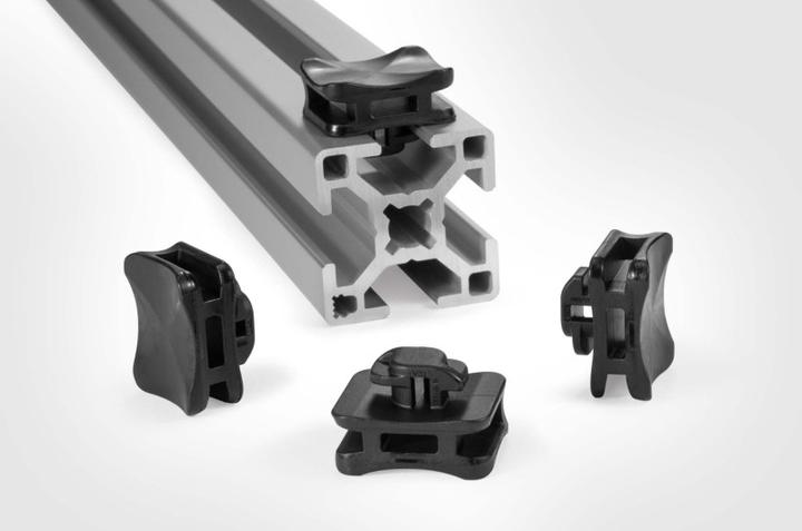 Actual product image HellermannTyton ACFM4W8PT2.2-PA66/6HIRHS-BK Cable tie base Profile rail 151-03176heat-stabilisi (17.50 mm, 500 pcs.)