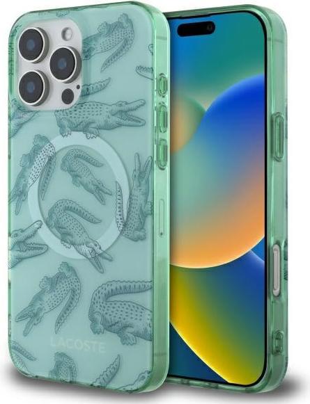 Lacoste LCHMP16XUOCA iPhone 16 Pro Max 6.9" amande hardcase IML Croc MagSafe (Apple iPhone 16 Pro Max)
