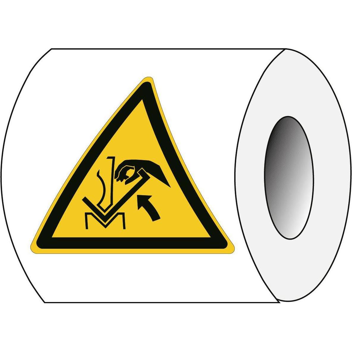 Brady, Sicherheitskennzeichnung, ISO 7010 PIC W031 B-7541 ISO Sicherheitskennzeichnung - Warnung vor Quetschgefahr der H...