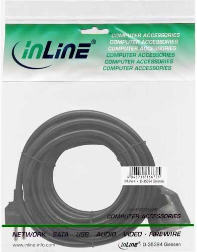 Produktbild InLine Schutzkontakt-Verlängerung ST / BU (10 m, CEE 7/3)