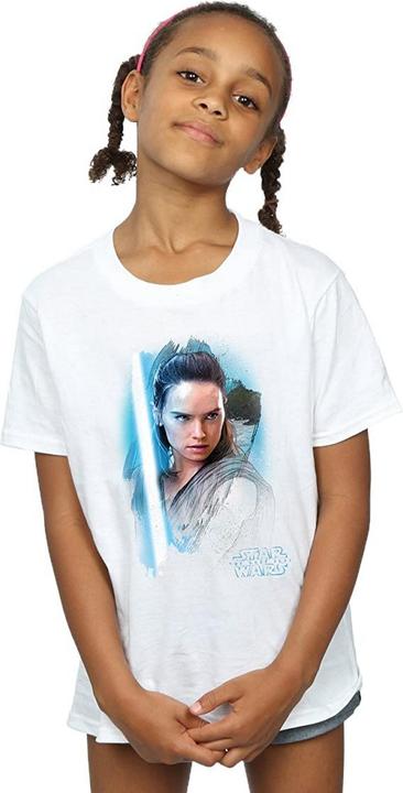 Actual product image Star Wars Girls Rey Brushed Cotton T-Shirt (140, 146)