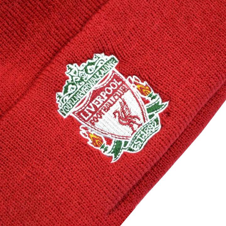 Actual product image Score Draw Crest Knitted Turn Up Beanie