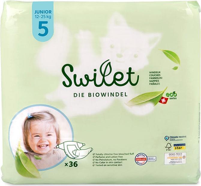 Produktbild Swilet Die Biowindel (Gr. 5, Halbmonatsbox, 216 Stück)