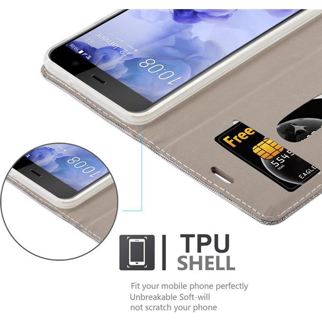 Thumbnail - Cadorabo Jeans Optik (HTC U Play), Smartphone Hülle, Grau, Braun