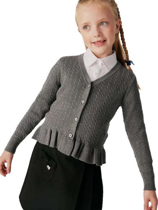 Produktbild Clarks Strickjacke Mädchen Rüschen Mit Zopfmuster (146)