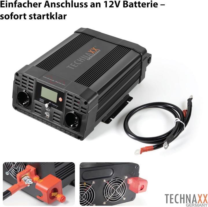 Produktbild Technaxx TE23 - Wechselrichter Sinus 3000 W Schutzkontakt