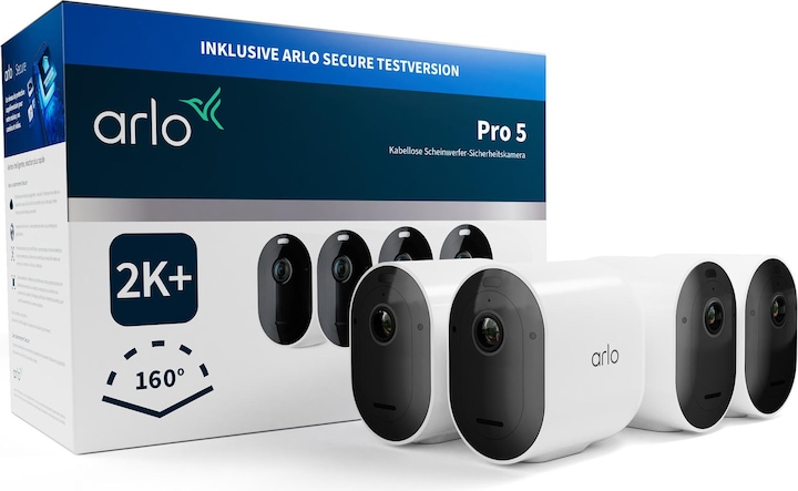 Produktbild Arlo Pro 5 4er Pack (2560 x 1440 Pixels)