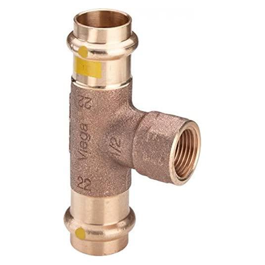 Viega Trójnik z SC 22 x 3/4 x 22 braz / (gaz) blyszczacyŁącznik do rur (52349361)