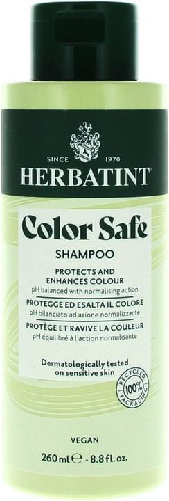 Produktbild Herbatint Color Safe Shampoo Color Protection 260ml Normalisierendes Shampoo für gefärbtes Haar Pflege mit O (260 ml, Flüssiges Shampoo)