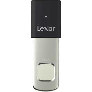 Lexar Fingerprint F35Pro 64 GB / Disco flash / USB 3.2 tipo A / Lettura: 300 MB / Scrittura: 150 MB (64 GB, USB-A), Chiavetta USB