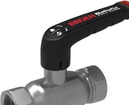 Actual product image Broen Ballofix G1xG1, DN25 - Ballofix Full Flow forzinket, G1xG1, DN25, Lav