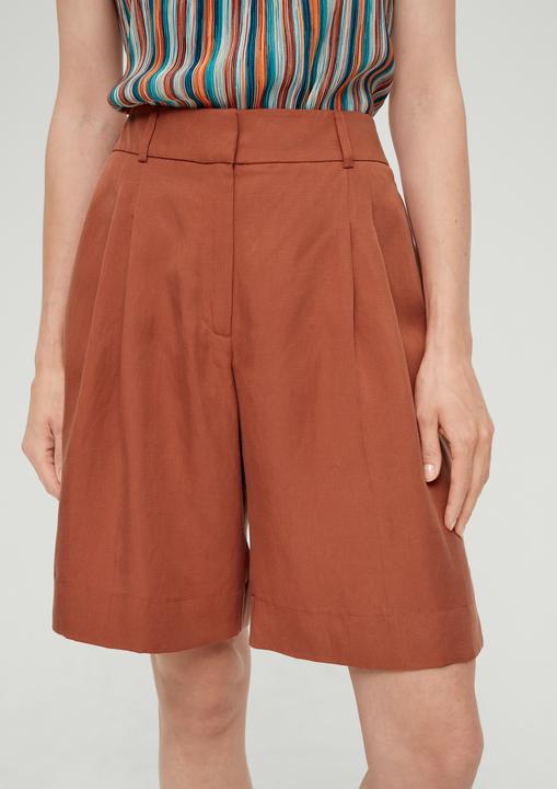 Produktbild s.Oliver Hose Regular: Bundfalten-Shorts (32)