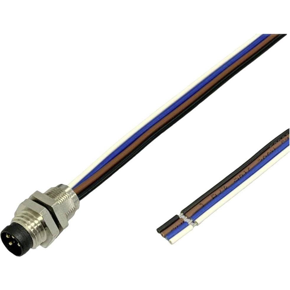 Thumbnail - BKL Electronic 2703001 Sensor/Aktor Einbaustecker M12 5 m Polzahl: 4 1 St., Elektronikkabel + Stecker