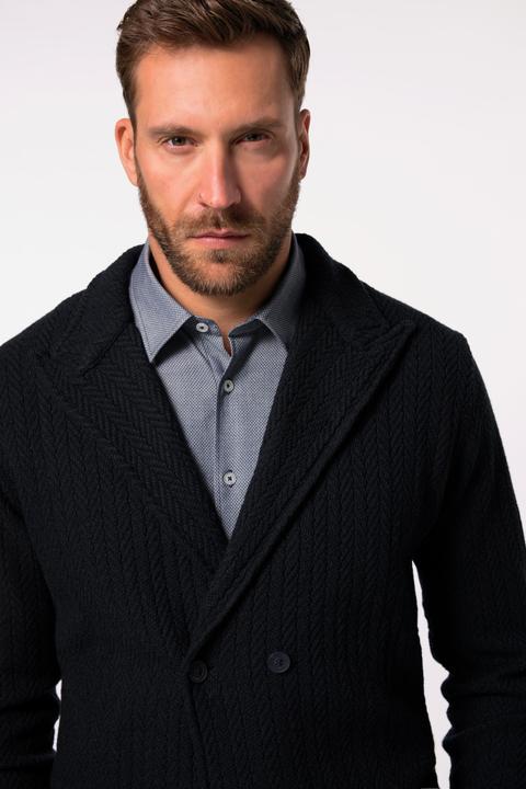 Produktbild JP1880 Stricksakko, zweireihig, Revers, Business, Taschen (4XL)