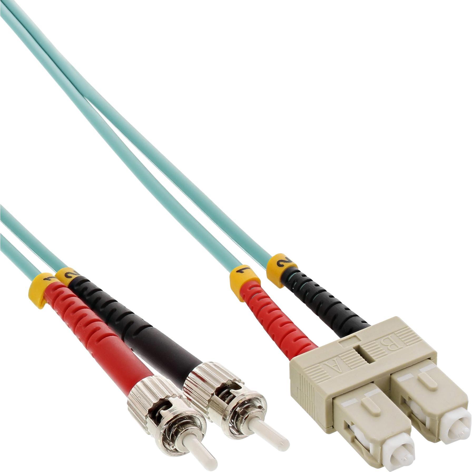 InLine LWL Duplex Kabel SC/ST 50/125um OM3 20m (CAT6, 20 m), Netzwerkkabel