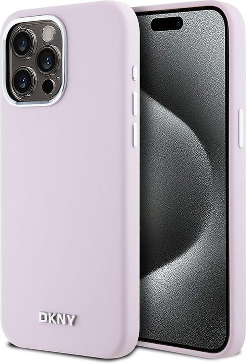 Produktbild DKNY DKHMP15XSMCHLP iPhone 15 Pro Max 6.7" różowy/pink hardcase Liquid Silicone Small Metal Logo Mag (Apple iPhone 15 Pro Max)