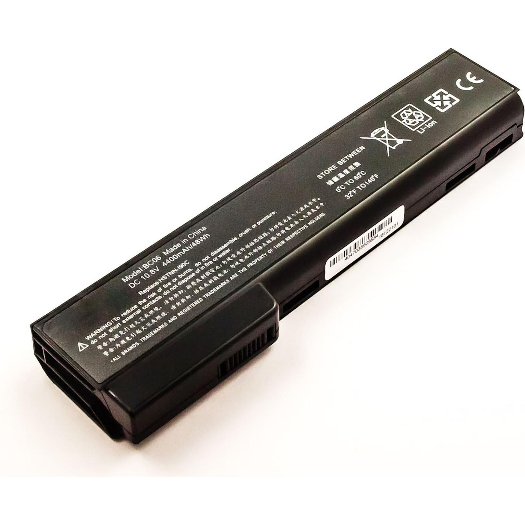 AGI Akku kompatibel mit HP HSTNN-F12C - Akku - 4.400 mAh (4400 mAh), Notebook Akku, Schwarz