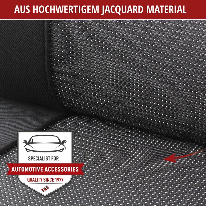 Actual product image Walser Pineto front seat covers, universal car seat covers black-grey