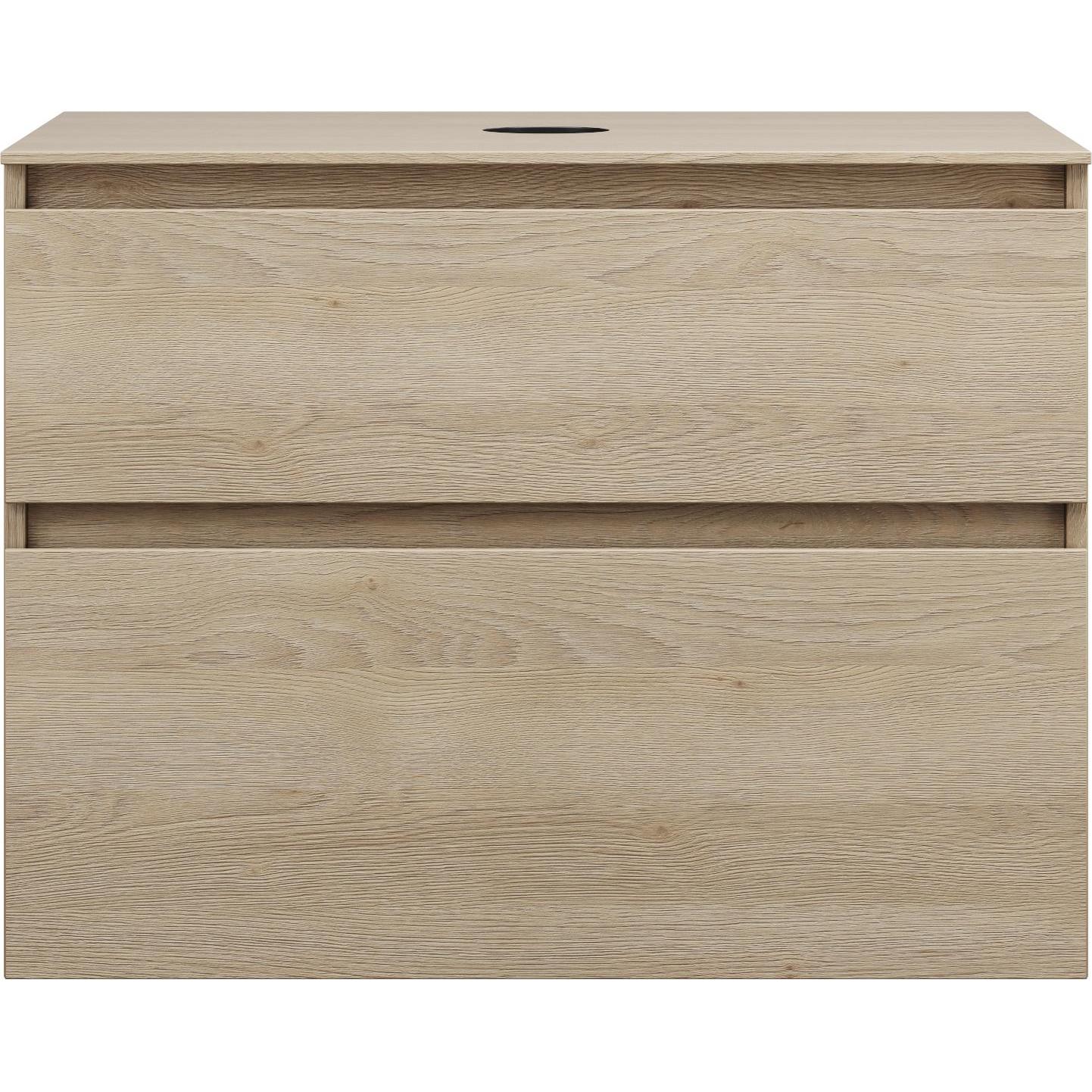burgbad, Waschtischkonsole, Lin20 Waschtischunterschrank inklusive Konsolenplatte, 2 Auszüge, Tiefe 552, 802x552x661mm
