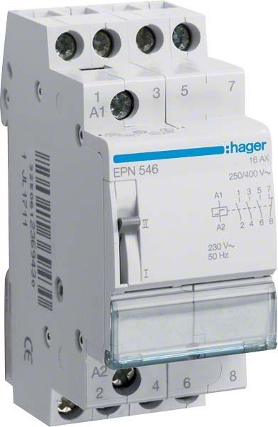 Productafbeelding Hager HAG EPN546 3S 1Ã 16A 230V afstandsschakelaar