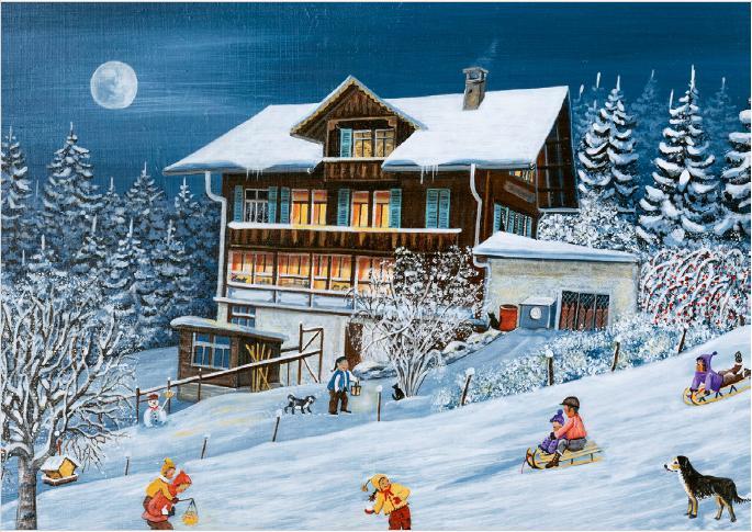 Produktbild UNICEF Weihnachtskartenbox In the Country (8 Stk.)