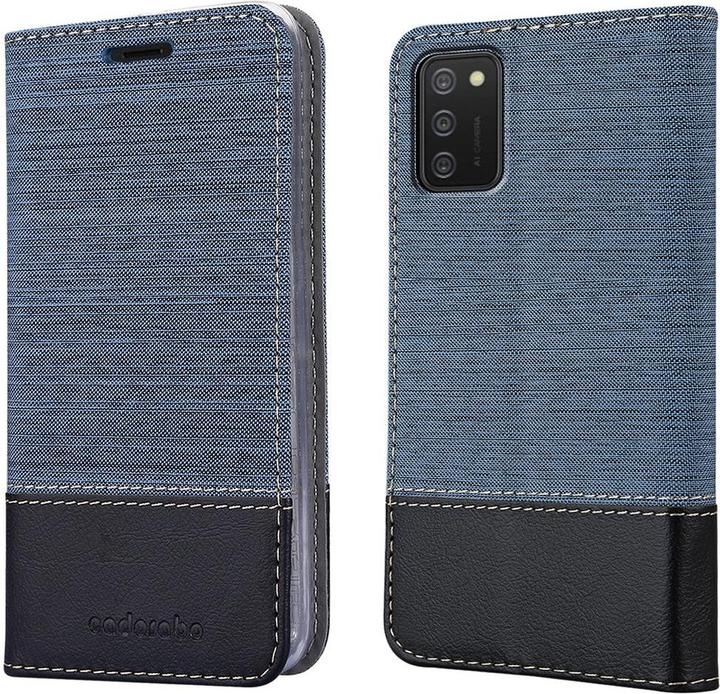 Produktbild Cadorabo Book Jeans Optik Cover (Samsung Galaxy A02s)