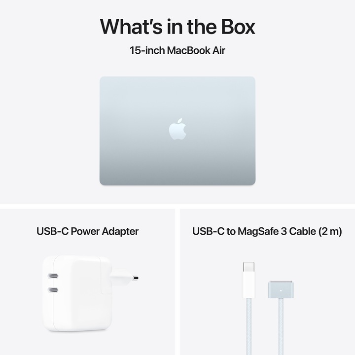 Image du produit Apple MacBook Air – 2025 (15.30", M4, 24 Go, 2000 Go, DE)
