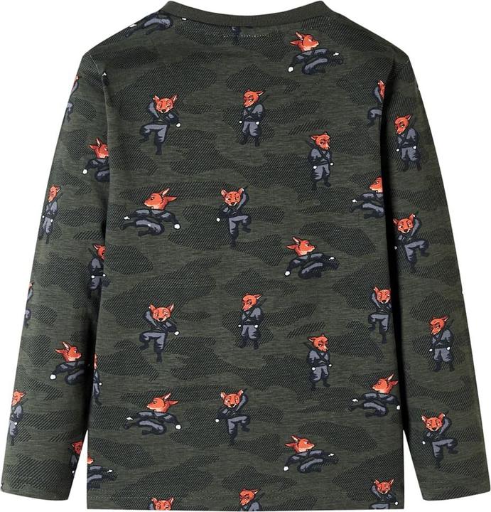 Produktbild VidaXL Kinderpyjama mit Langen Ärmeln Khaki 128,Material: 100 (128)