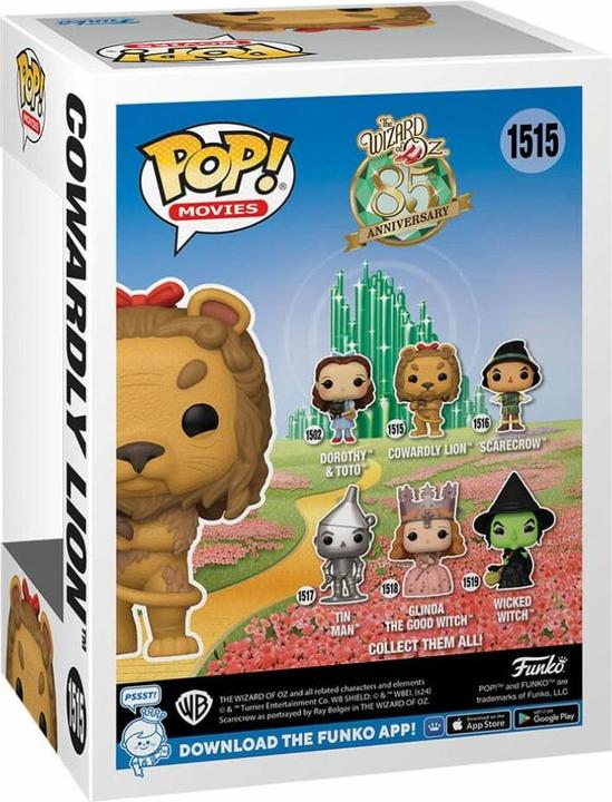 Produktbild Funko Der Zauberer von Oz POP! Movies Vinyl Figur Cowardly Lion w/CH(FL) 9 cm Sortiment (6)