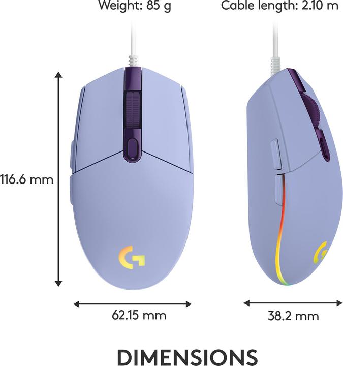 Produktbild Logitech G G203 Lightsync (Kabelgebunden)
