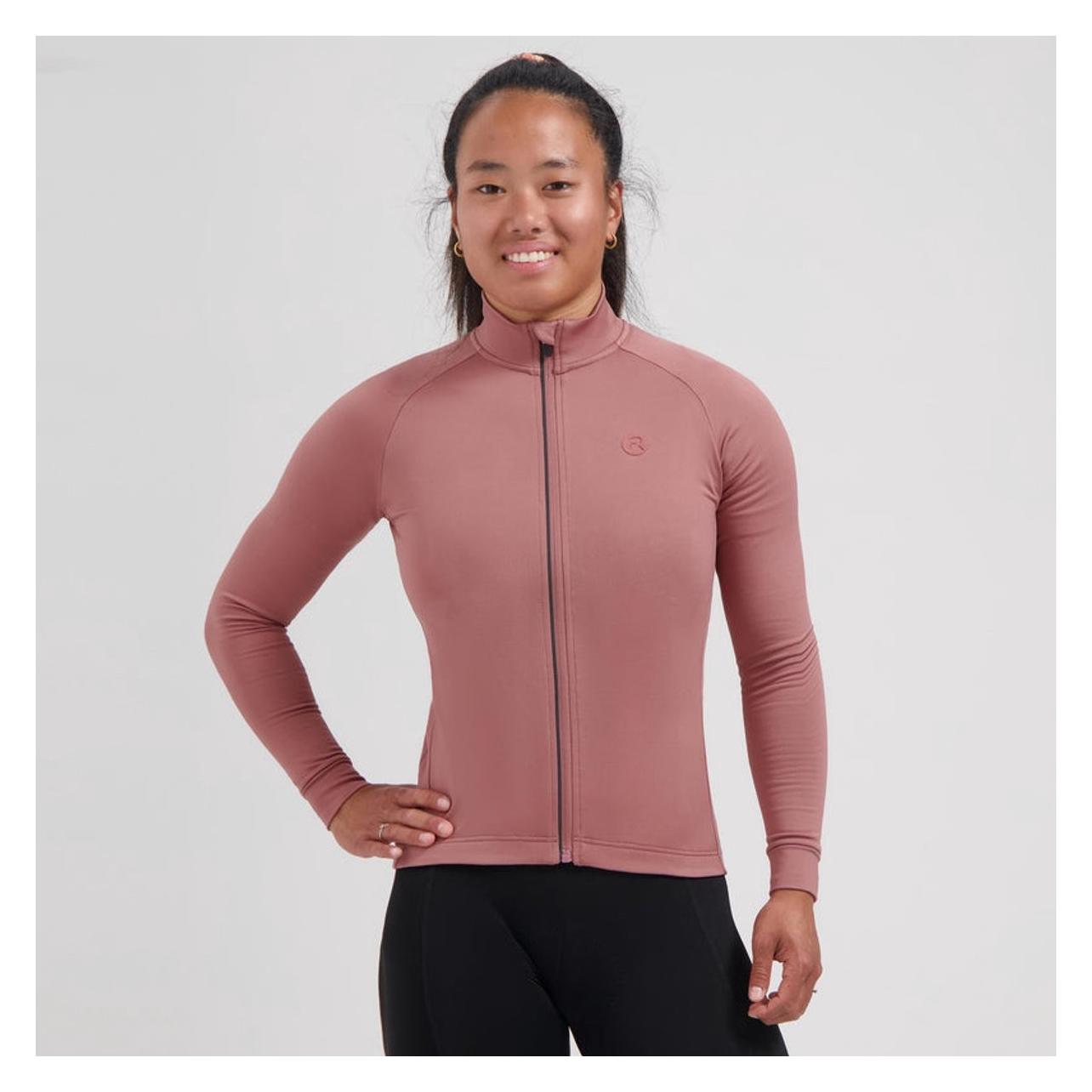 Rogelli, Damen, Velotrikot, Essential Ii Langarm-Fahrradshirt (M), Rosa, M