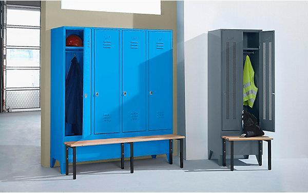 Actual product image Wolf Clothes locker with bench in front (120 cm, 185 cm)
