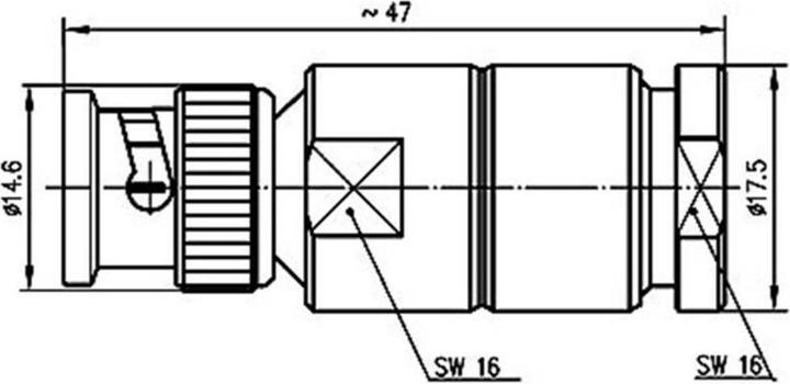 Actual product image Telegärtner J01150A0121 BNC 50Ohm 1piece(s) coaxial connector (Antenna cable)