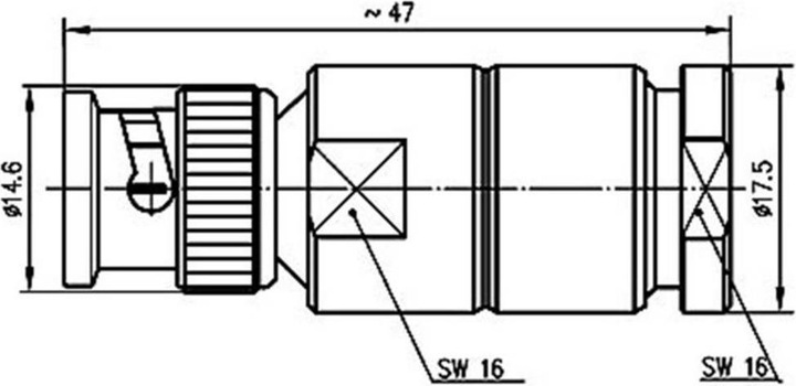 Produktbild Telegärtner J01150A0121 BNC 50Ohm 1Stück(e) Koaxialstecker (Antennenkabel)