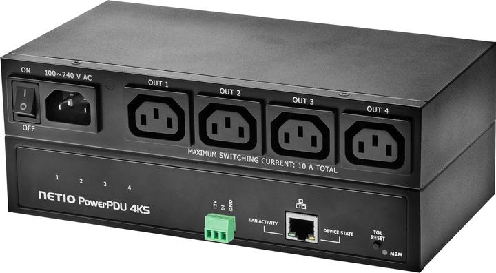 Image du produit Netio Barrette de prises IP PowerPDU 4 CH 4x C13 avec mesure de puissance
