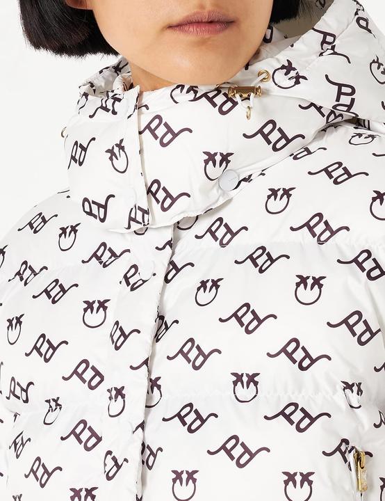 Actual product image Pinko Irma Quilted Canvas Logo Jacket (L)