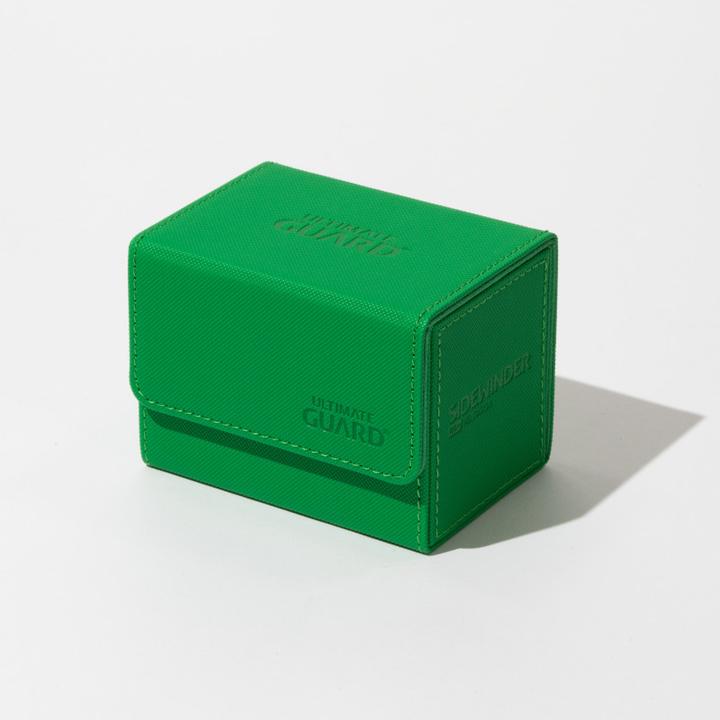 Actual product image Ultimate Guard Card Box XenoSkin Sidewinder Monocolor 80+ Green